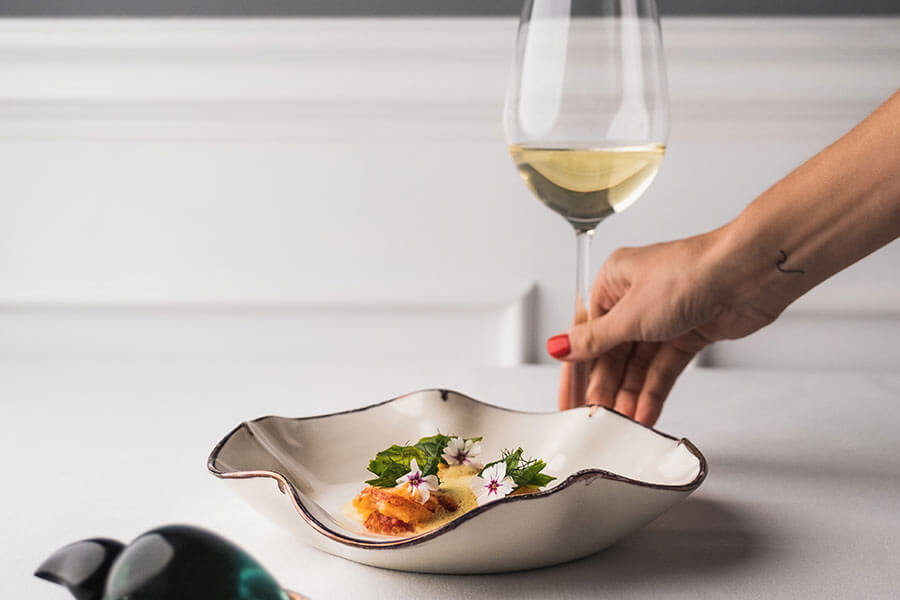 Fine Dining plate in Bali