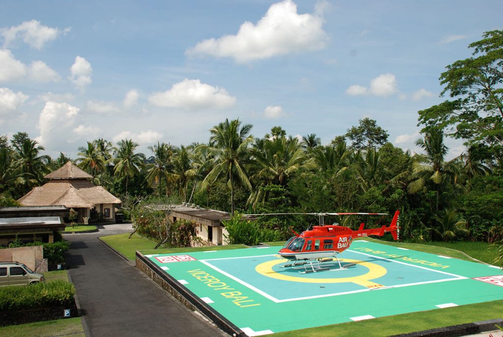 Viceroy Bali helicopter pad