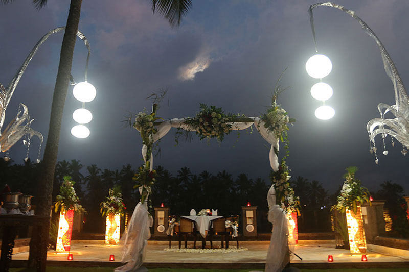Wedding dinner at Viceroy Bali