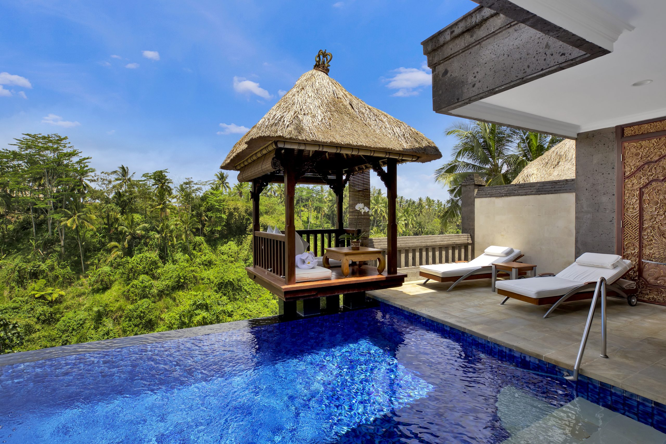 Deluxe terrace villa infinity pool villa