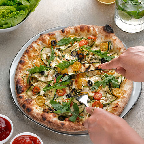 Viceroy Bali Cascades Restaurant - Charred Zucchini Pizza