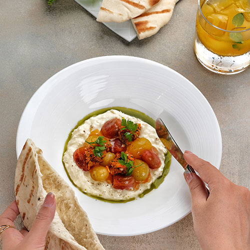 Viceroy Bali Cascades Restaurant - Stracciatella and Tomato