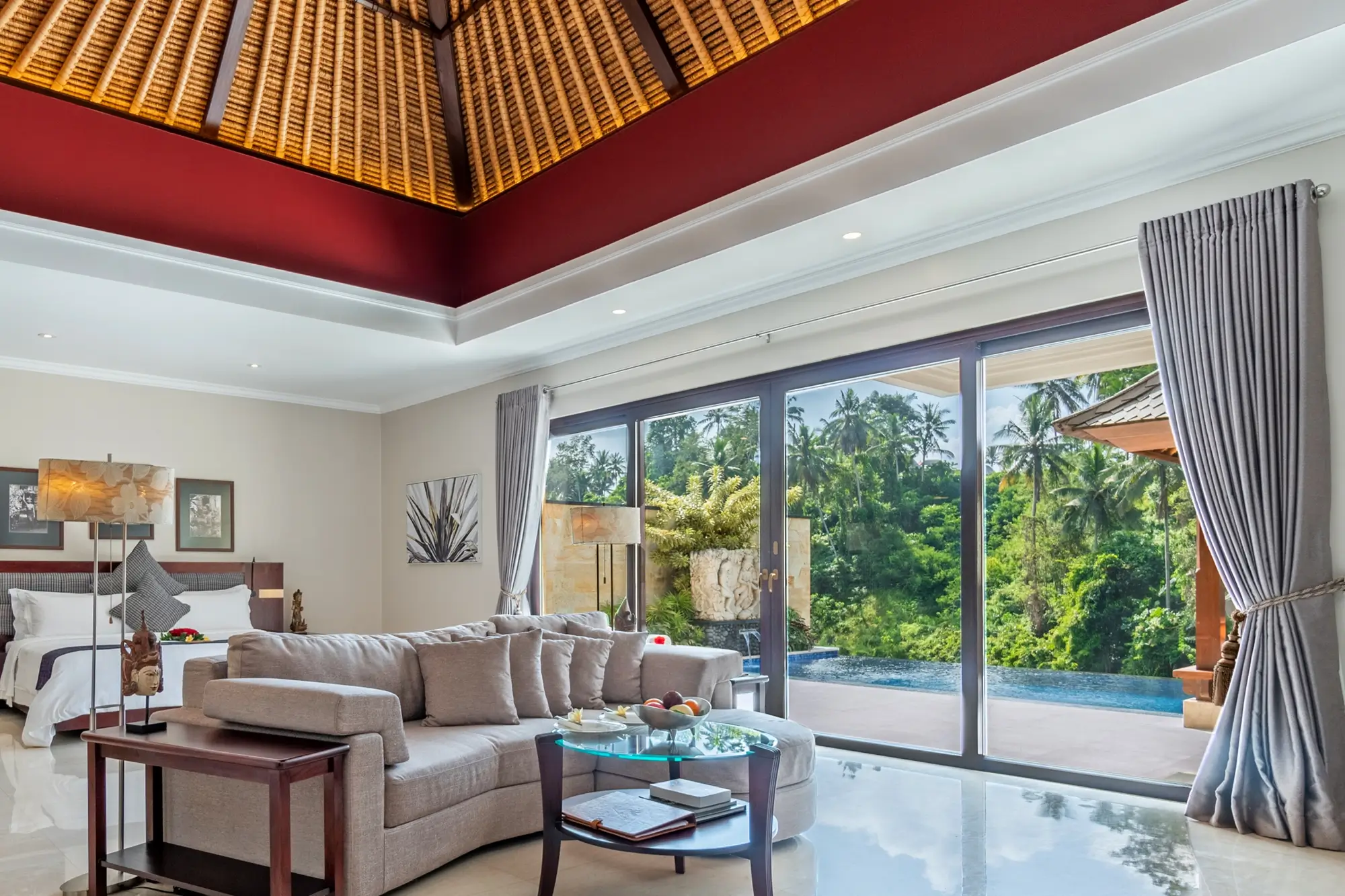 Interior view of Bali luxury accomodation