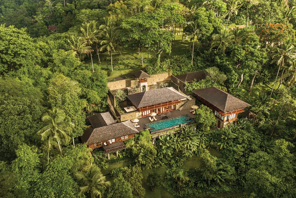 Aerial view of Como Shambhala Estate