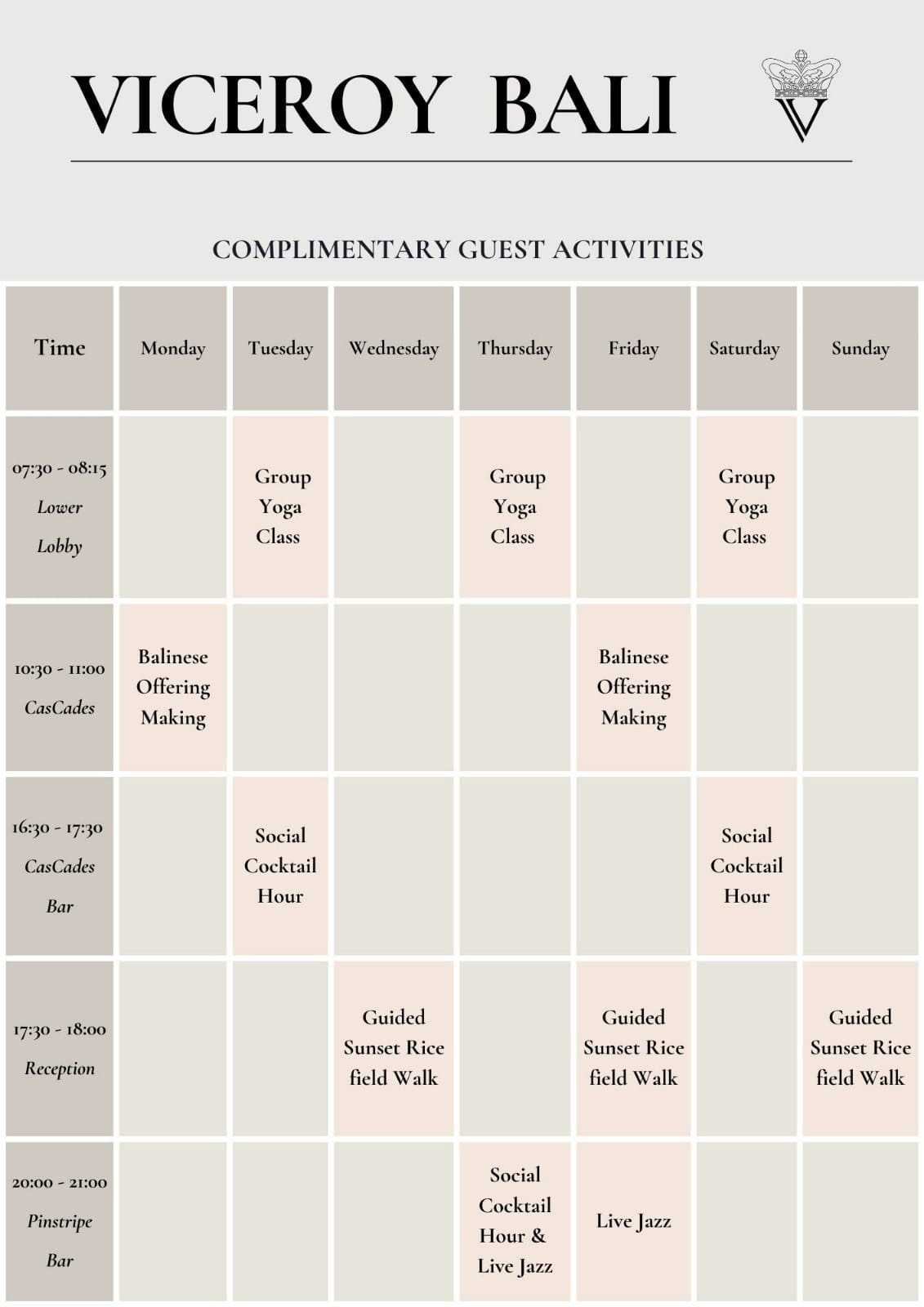 Viceroy Bali Shuttle Service