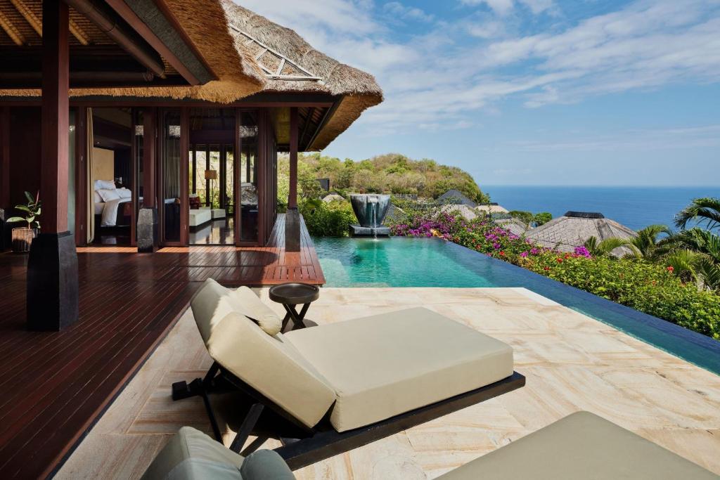 The view from one of the villas of the Bulgari Resort in Bali