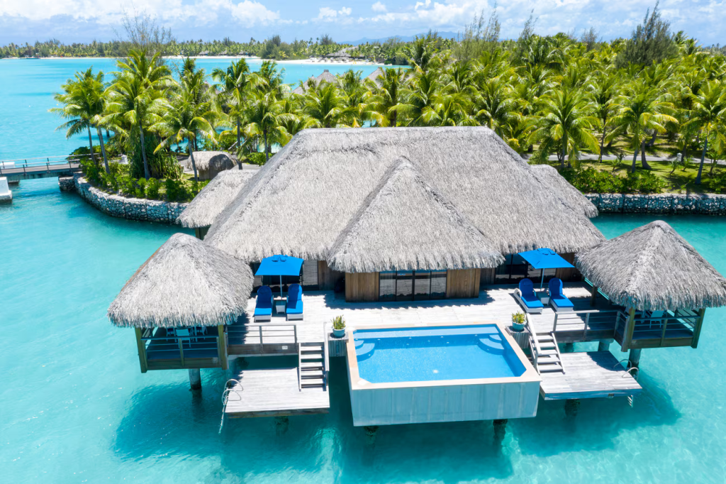 An overwater bungalow in Bora Bora