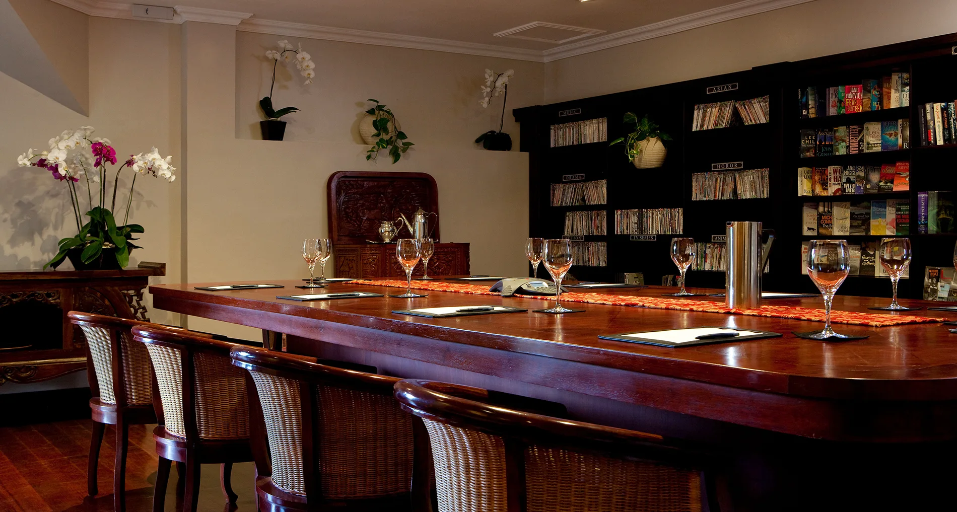 The conference room at Viceroy hotel in Ubud