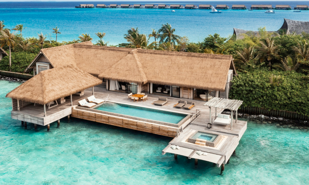 A Maldives overwater villa