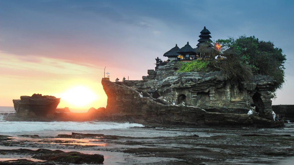 Tanah Lot Temple at Sunset