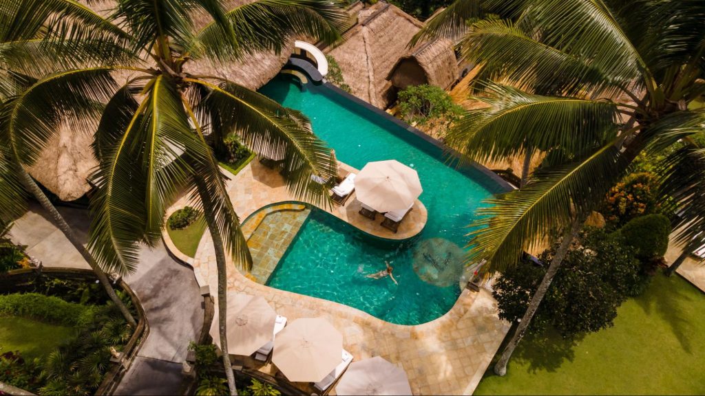 Viceroy Bali Resort aerial view of Pool
