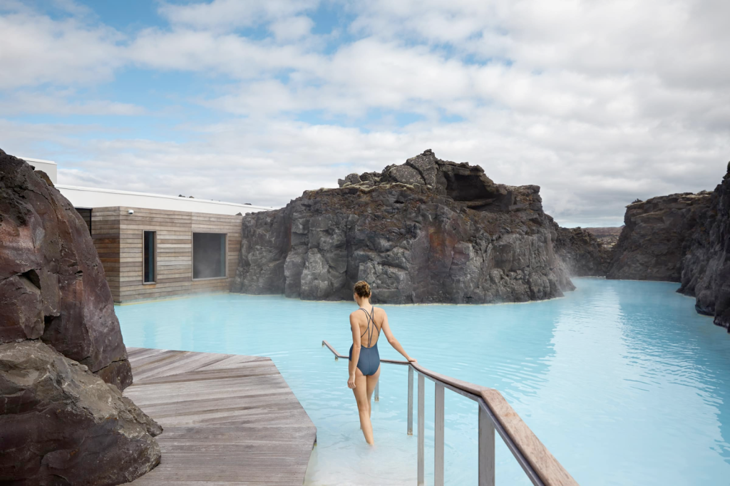 A luxury heated pool