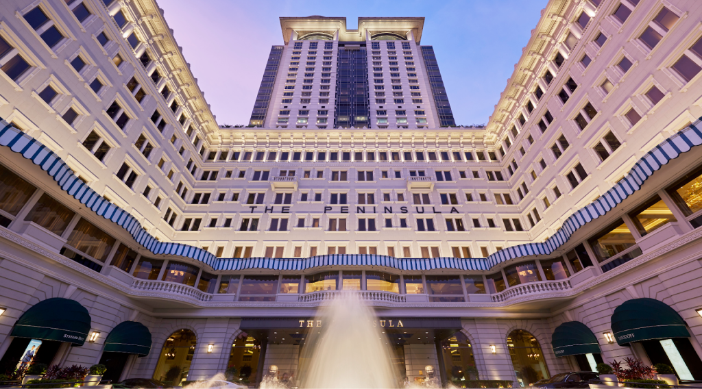 The Peninsula Hong Kong luxury hotel in Asia