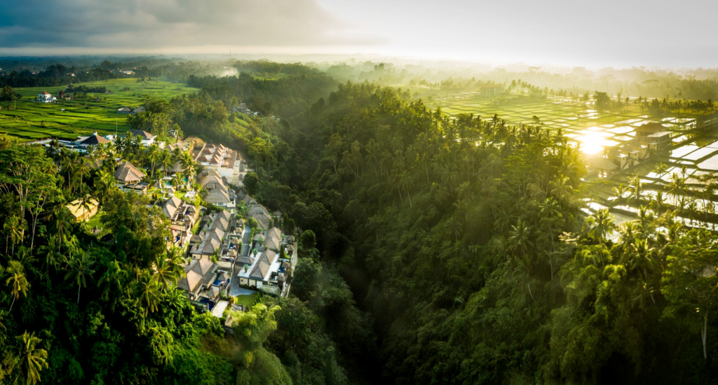 The ridge view from Viceroy Bali