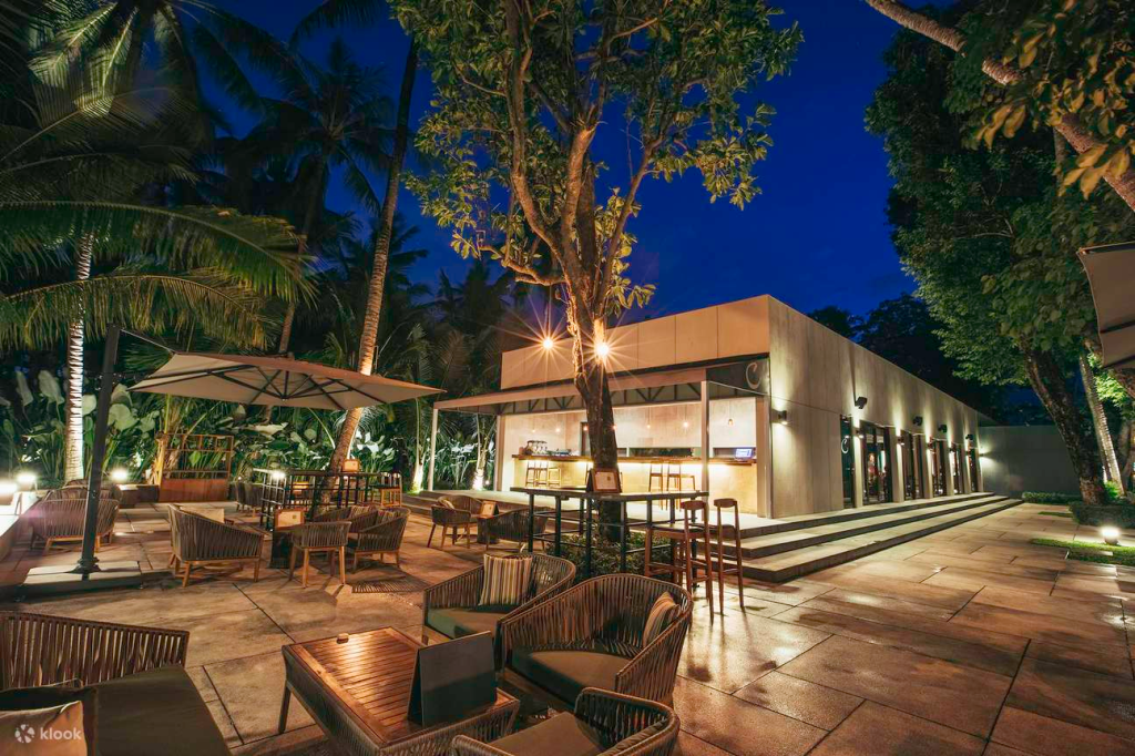 The exterior area of Cuca Restaurant in Bali