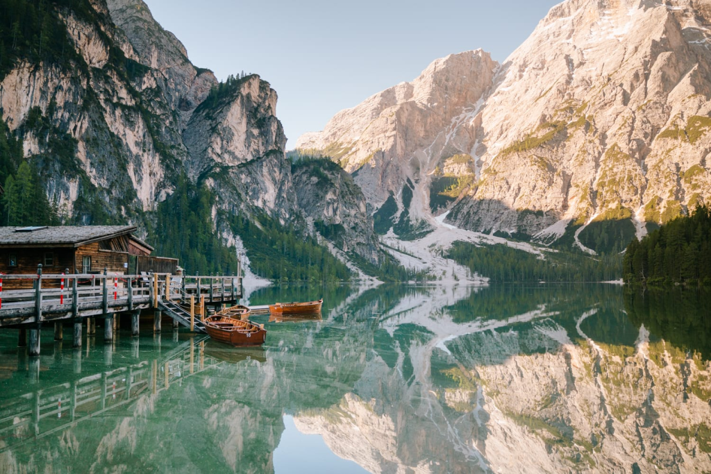 A river and mountain background in Switzerland