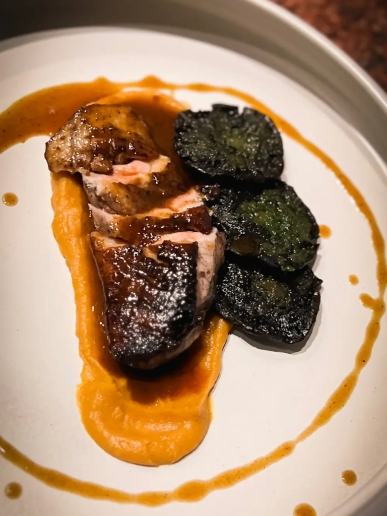 A main meal from Fuego, a steak restaurant in Bali